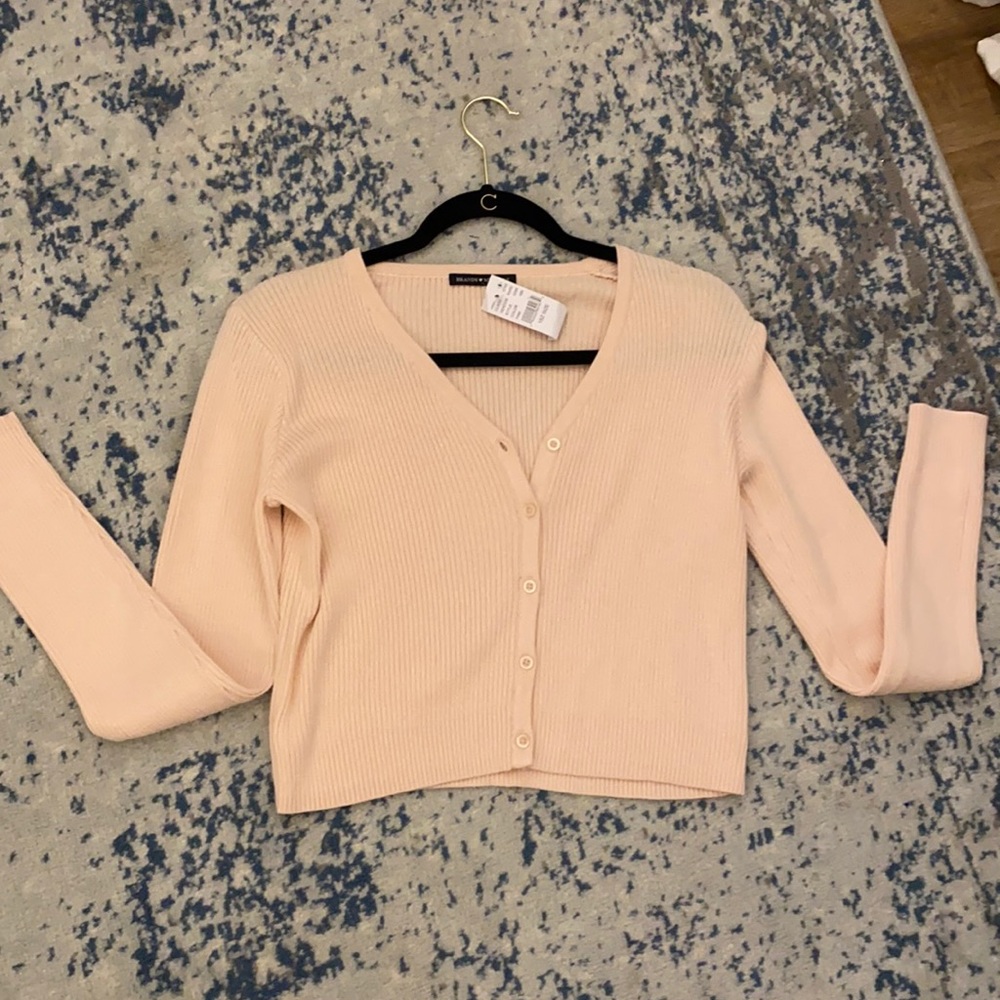 Brandy Melville Cropped Pink Sweater